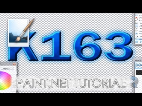 Paint.NET tutorial number 108 - Text effect