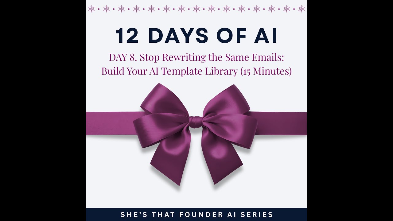 AI Series Day 8 | How To Save Hours With One Simple Email Trick