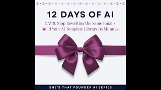 AI Series Day 8 | How To Save Hours With One Simple Email Trick