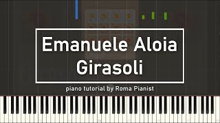 Emanuele Aloia - Girasoli (piano tutorial)