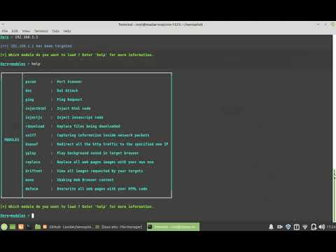 MITM attack xerosploit
