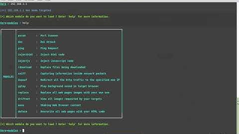MITM attack xerosploit