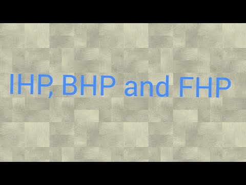 Definition of IHP,BHP