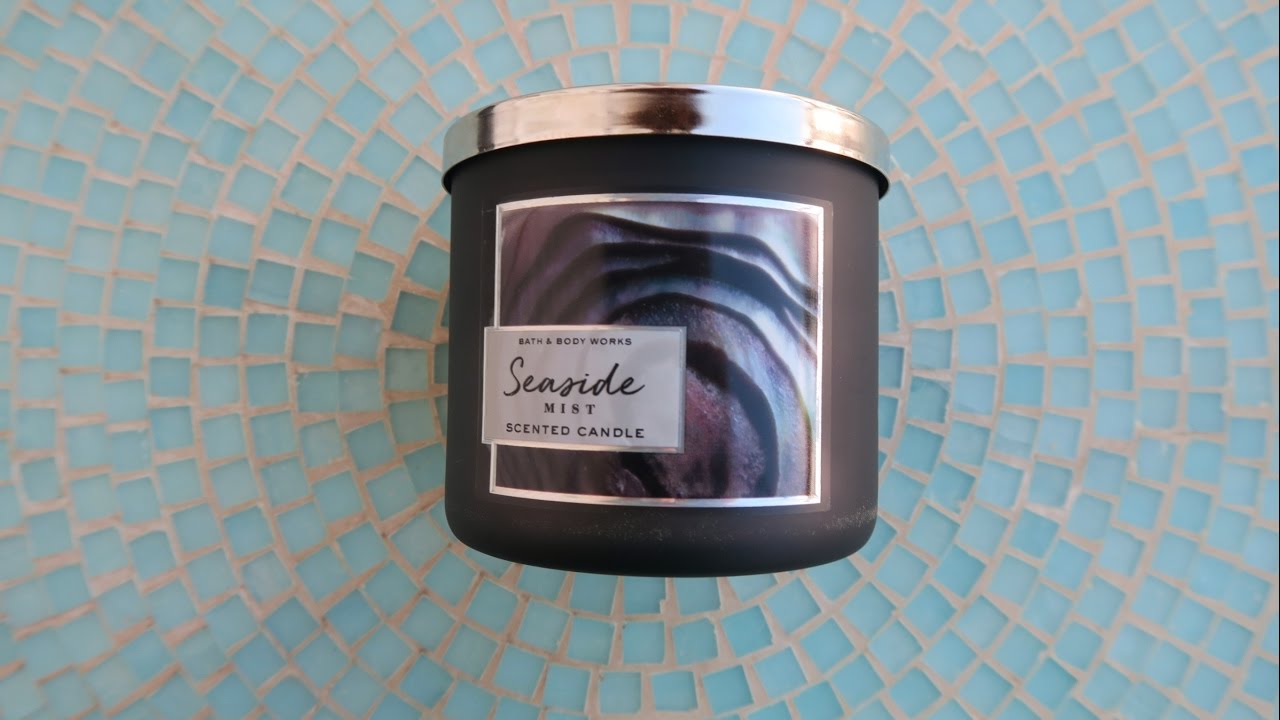 Seaside Mist Bath & Body Works Test Scent Candle Review Coast to Coast Collection! YouTube