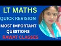 IMPORTANT MCQ FOR TGT PGT LT MATHS PRACTICE SET @rawatclasses90