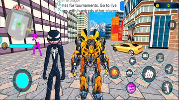 Bumblebee jet robot car transformation Multiple  Car games #3 - Android Gameplay