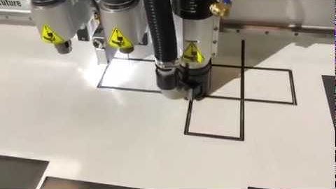 Product: IECHO TK4S cutting machine cutting ACM box with 1.8KW router