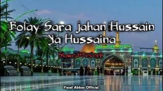 Bolay sara jahan Hussain ya Hussaina | Slowed Reverb |Farhan Ali Waris| Fazal Abbas official