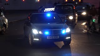UNMARKED Mercedes-Benz E-Class Responding in Trafalgar Square, London