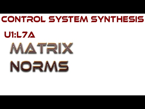 L7A: Matrix Norms