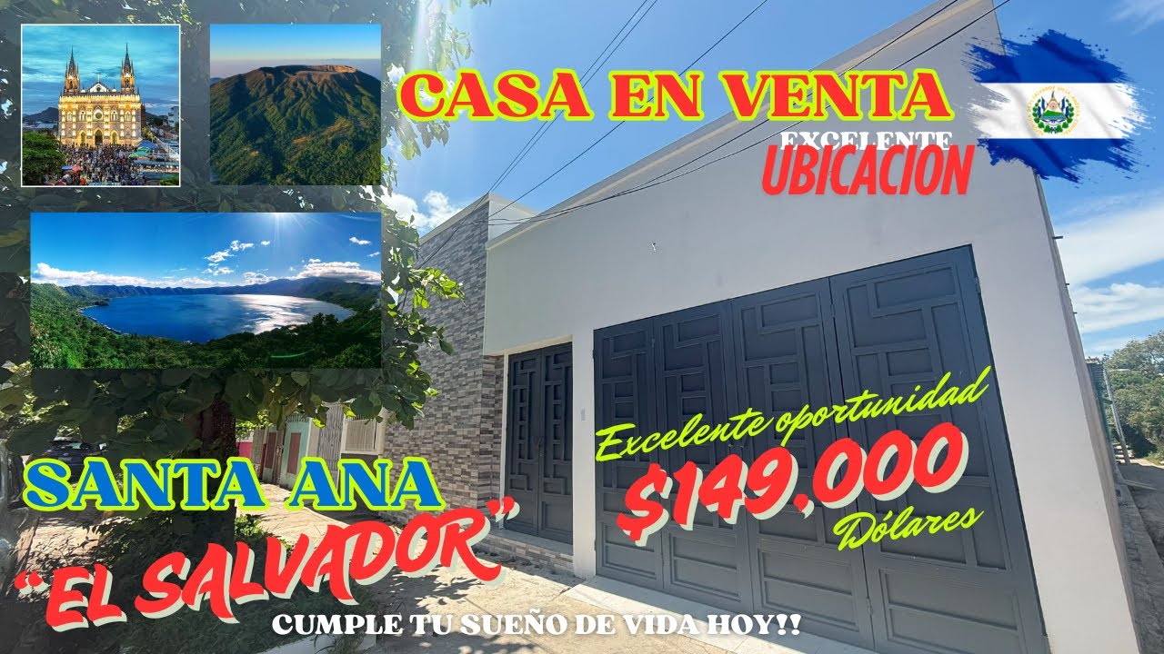 NO DISPONIBLE🏡🥇-SANTA ANA- EL SALVADOR/ A 4 MINUTOS DE CATEDRAL🕍 Y CENTRO HISTORICO🏛️!!!