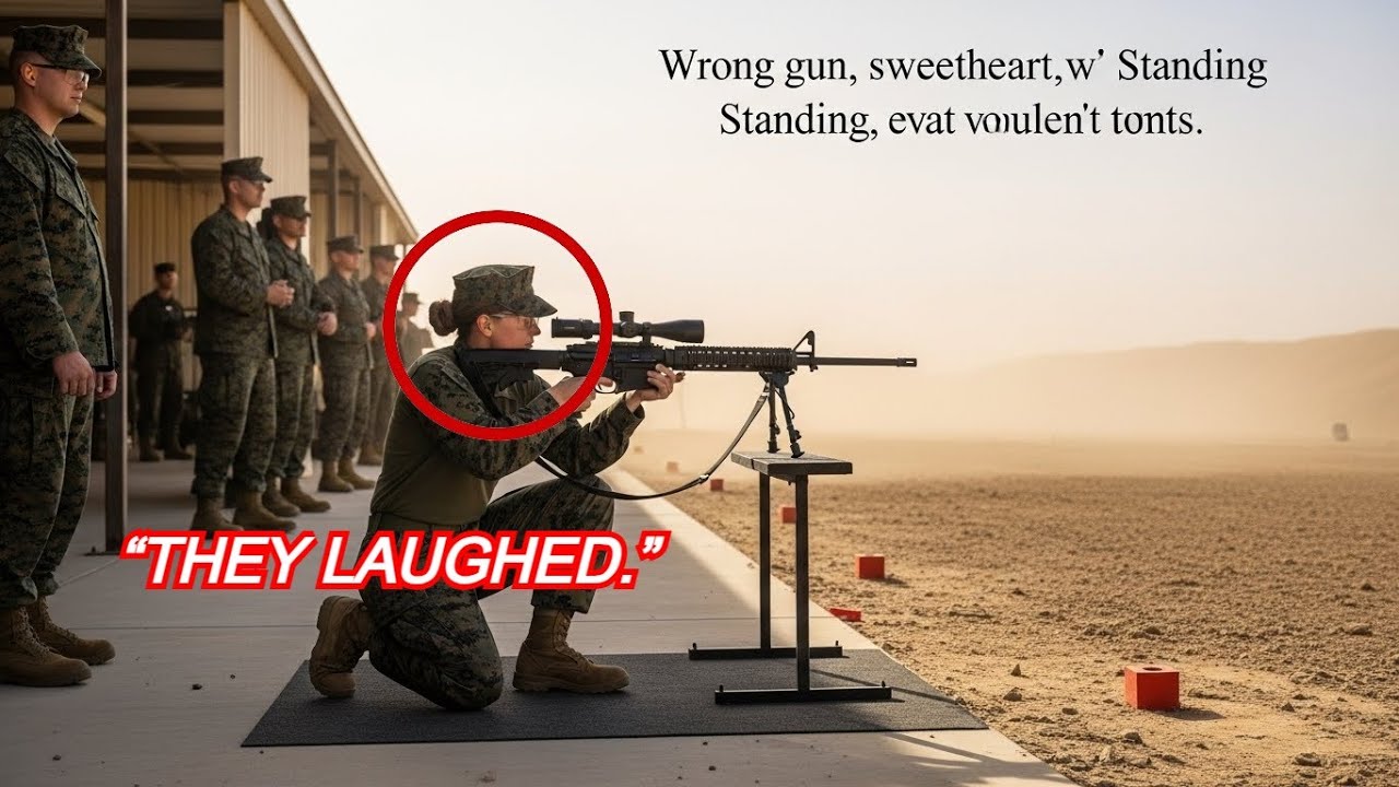 “WRONG GUN, SWEETHEART,” US MARINE MOCKED — THEN SHE HIT THE 2,000-YARD SHOT STANDING! Best Story