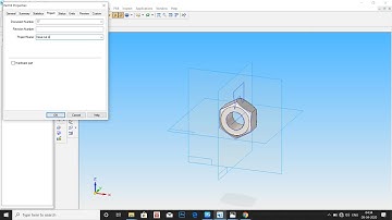 HOW TO DESIGN TAILSTOCK USING SOLIDEDGE: PART: 9 & 10 - WASHER AND NUT M12