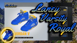 NBA 2K21 Shoe Creator Air Jordan 5 “Laney Varsity Royal”
