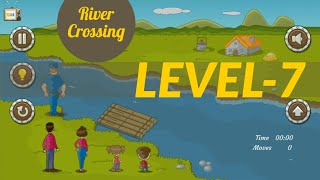 River Crossing Game Level 7 | River Crossing IQ Logic Games |  River Crossing Paheli | Games Video screenshot 2