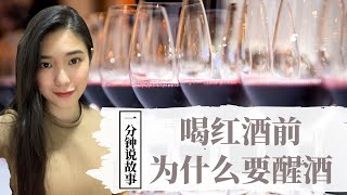 【1分钟说故事】喝红酒前为什么要醒酒| 酒鬼必备技能 | Karen冯凯琳