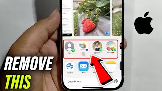 How To Remove/Disable Suggested Contacts From share Menu On iPhone