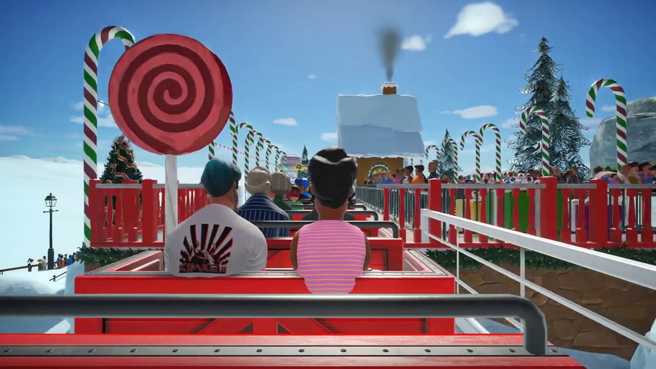 Fast Kids Roller Coaster Rides (Christmas) + Music Coaster