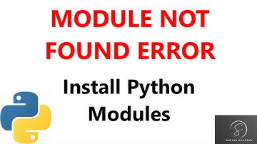 Module not found error in python idle| import module| how to solve module not found error