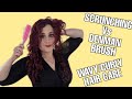 DOES BRUSH STYLING MAKE A DIFFERENCE TO WAVY/CURLY HAIR? Comparing Denman D3 brush to scrunching