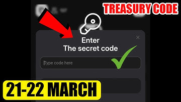 Treasury Secret Code 21-22 March | The Secret in the Dark Treasury Secret Code | Treasury Airdrop