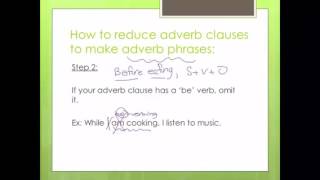 Reduced Adverb clauses