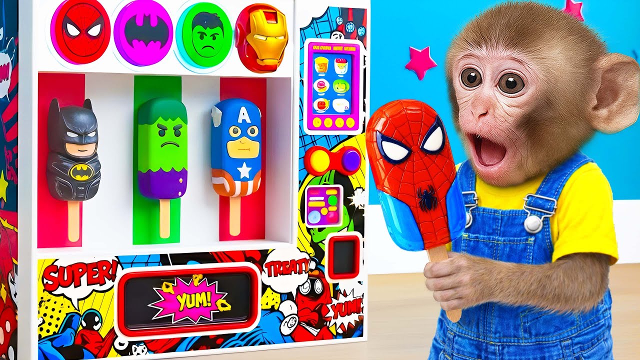 Mono Luna se asusta al ver una araña mientras come helado 🍦🕷️ | MONO LUNA ESP