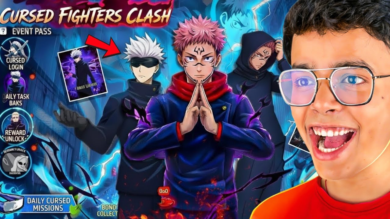 Finally I Played FREE FIRE with Jujutsu Kaisen Update😱