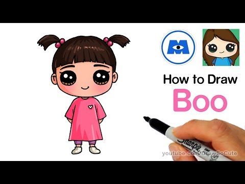 How to Draw Boo Easy | Monsters Inc.