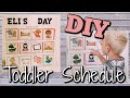DIY TODDLER ROUTINE BOARD |  EASY VISUAL TODDLER SCHEDULE 2019