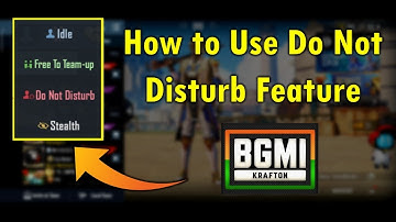 How to Enable Do Not Disturb Mode in BGMI