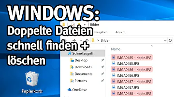 Wie kann man doppelte Dateien löschen?