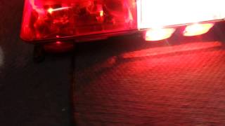 Federal Signal Firehawk, red base, NFPA compliant