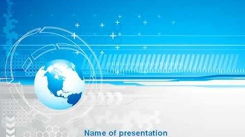 Globe Theme PowerPoint Template by PoweredTemplate.com