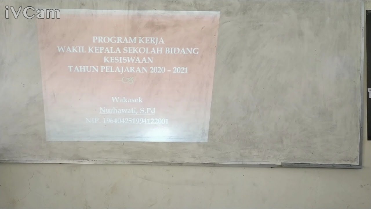 PROGRAM KERJA WAKIL KEPALA SEKOLAH BINA KESISWAAN TAHUNN PELAJARAN 2020