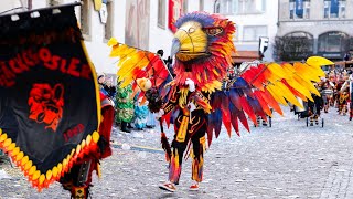 Luzerner Fasnachtsumzug 2024 | Näbelhüüler, Chappelgnome, Rasselbandi, Bärg-Wörze, Müsali Musig