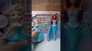 SATISFYING WITH UNBOXING TRANSFORMING ELSA AND ARIEL #disneycharacter #disneyprincess #ytshorts