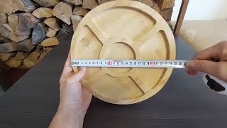 Servírovací Podnos Okrúhly Bambusový 25X2 Cm