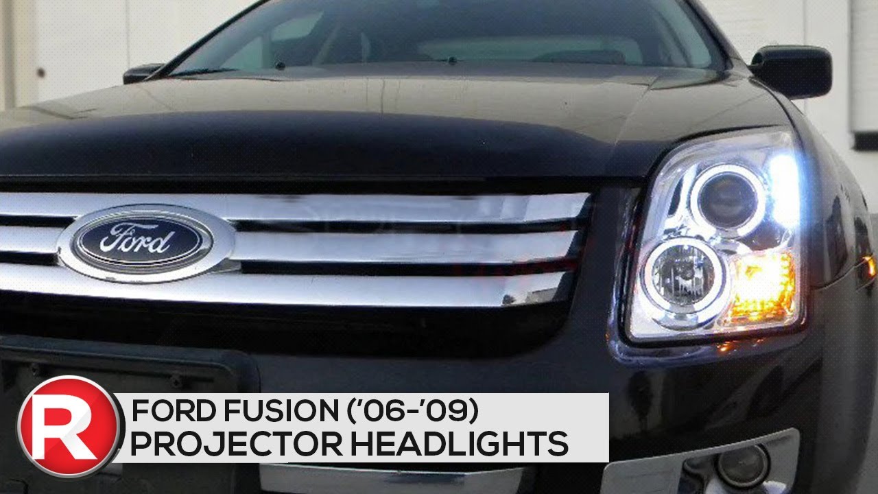 Demo: Spec-D Projector Headlights Ford Fusion (06-09) LED Halo - Black or  Chrome