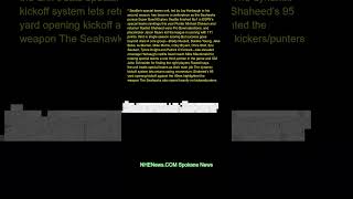 Seattle’s special-teams unit, led by Jay Harbaugh in his second season, has become a centerpiece as