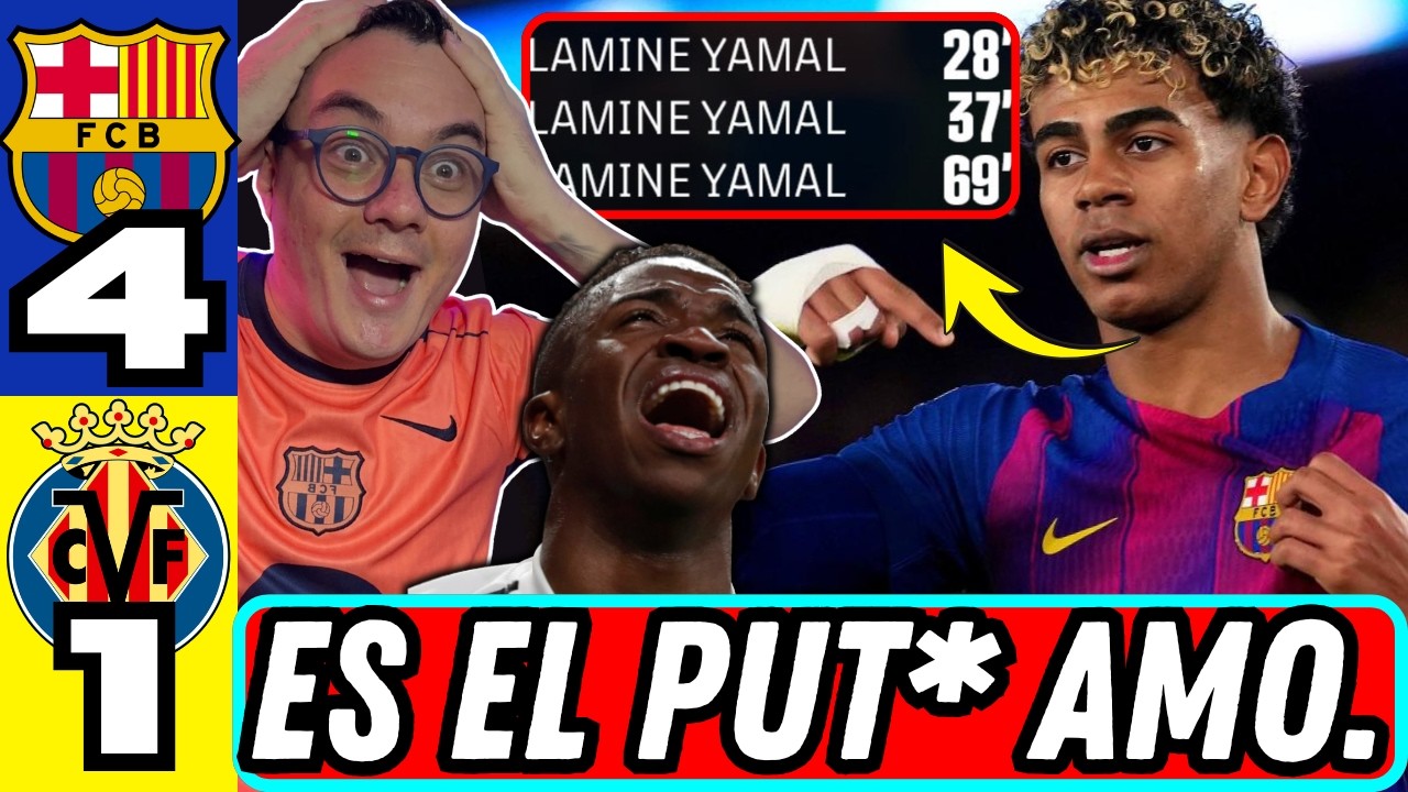 ¡BRUTAL! 🔥 LAMINE YAMAL HAT-TRICK | MASTERCLASS DEL NENE ante el VILLARREAL