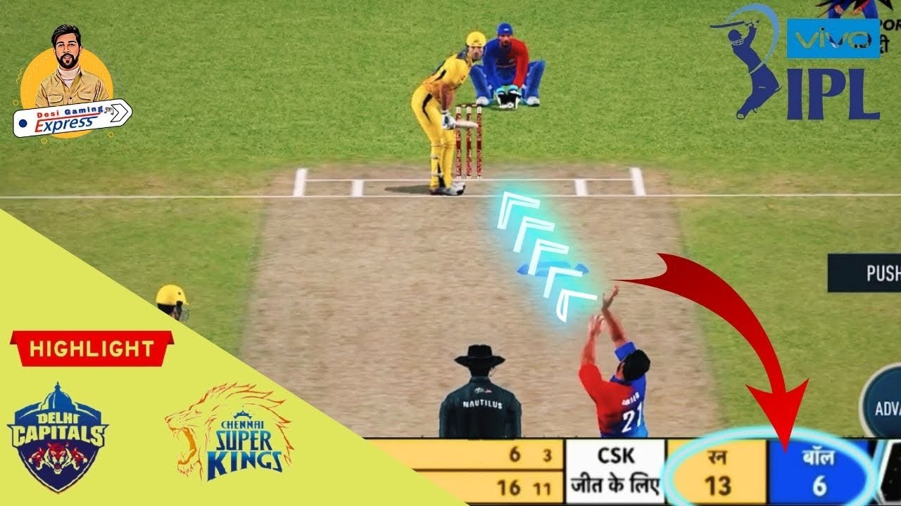Last Over Thriller | Csk v Dc Vivo Ipl 2021 Match Highlights in Real ...