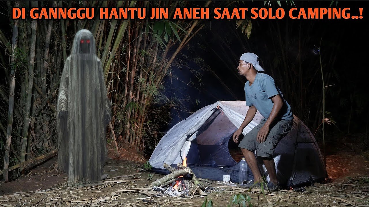 HOROR‼️DI TEMANI HANTU ANEH SAAT SOLO CAMPING 