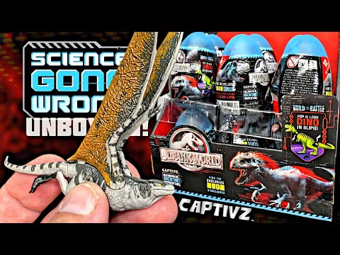 CAPTIVZ Science Gone Wrong FULL WAVE UNBOXING! Jurassic World HYBRIDS!!!
