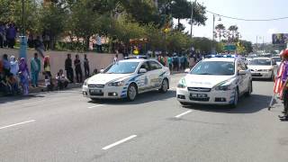 Merdeka Seremban 2013  Polis (with loud siren)