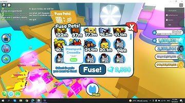 What happens when you fuse 2 rb cyber foxes and 2 golden robots pet simulator X!