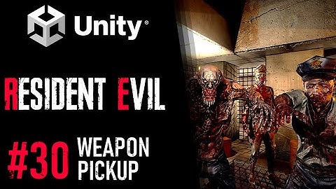 HOW TO MAKE RESIDENT EVIL IN UNITY - TUTORIAL 30 - HOW TO PICK UP WEAPON IN UNITY