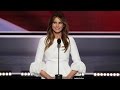 Melania Trump: I wrote the speech with a little help