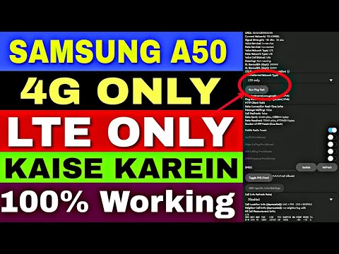 How to enable LTE only on Samsung galaxy A50 or any latest samsung phones without root.100% working