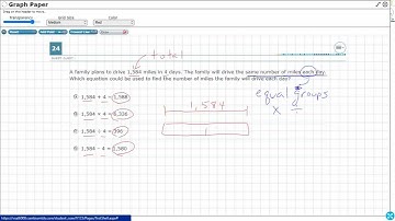 4th Grade STAAR Practice Modeling Division (4.4E - #2)